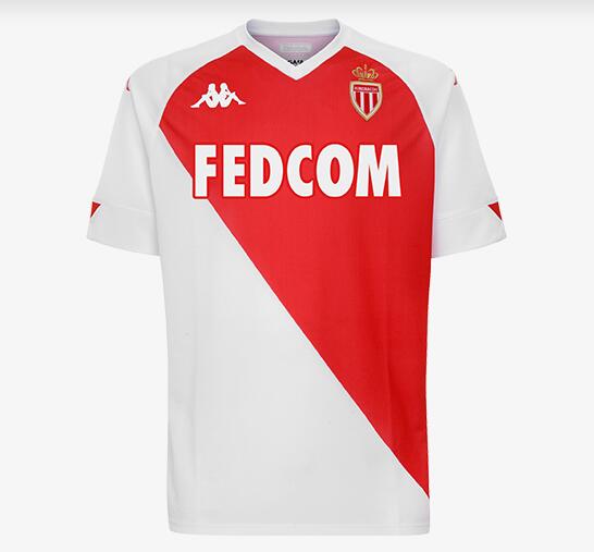 AS Monaco Home Kit Soccer Jersey 2020/21